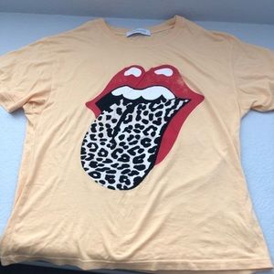 Daydreamer Tongue Leopard Shirt Small